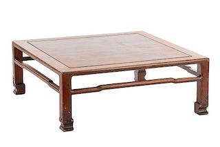 Chinese Carved Wood Kang Style Low Table
