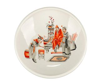 Chinese Porcelain Low Bowl, Yongzheng Mark