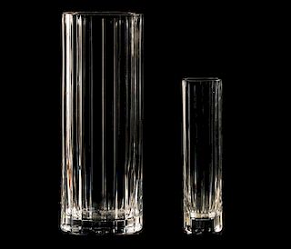 Set of 2 Baccarat "Harmonie" Crystal Vases