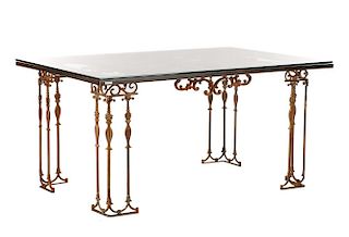 Architectural Wrought Iron Dining Table