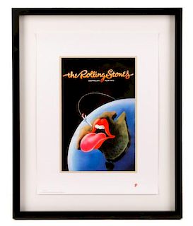 Rolling Stones Australia Tour 1973 Poster