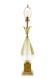 Swank Lighting Italian Art Glass Table Lamp