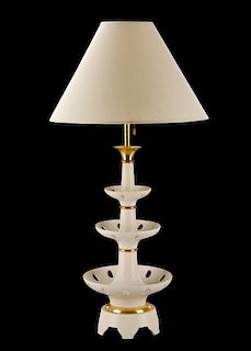 Gerald Thurston Lightolier Ceramic Table Lamp