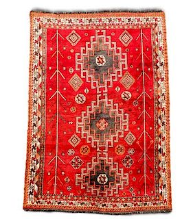 Hand Woven Persian Qashqai Rug 5' 7'' x 7' 9''