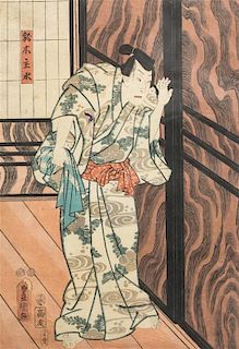 Utagawa Kunisada (Toyokuni III) Height 13 3/4 x 9 1/2 inches.