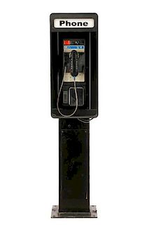 Vintage AT&T Public Pay Telephone Booth