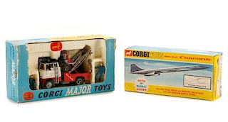 Corgi Toys BAC SUD Concorde & Holmes Wrecker