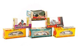 Group, 6 Scale Model Cars & Motorcycles in Boxes