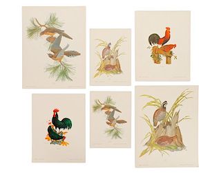 Collection, 6 Athos Menaboni Lithograph Prints