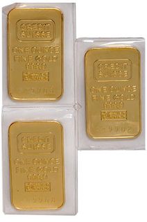 Three Credit Suisse One-Ounce Gold