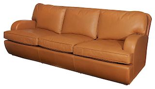Contemporary Brown Leather-