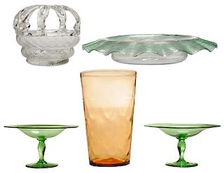 Five Pieces Glass Table