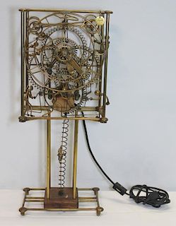 Vintage Gordon Bradt 7 Man Kinetic Clock.