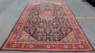 Large and Finely Woven Handmade Mahal Carpet