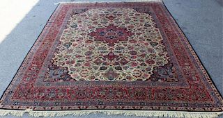 Vintage and Finely Woven Handmade Roomsize Carpet