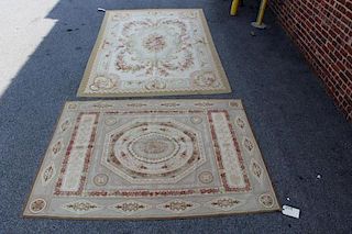 Lot of 2 Fine Quality Needlepoint Rugs.