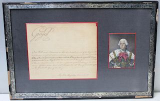 George III King Of England Letter Signed 1773
