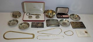GOLD & SILVER. Grouping of Assorted Jewelry and