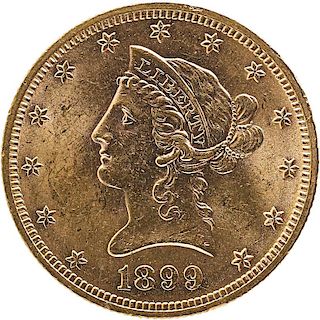 U.S. 1899 LIBERTY $10 GOLD COIN