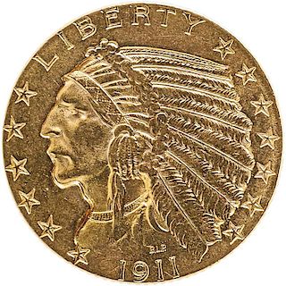 U.S. 1911 INDIAN $5 GOLD COIN