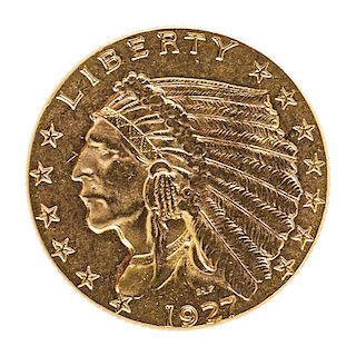 U.S. INDIAN $2.50 GOLD COINS
