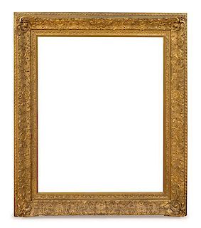 A Continental Giltwood Frame, Height 47 x width 40 inches.