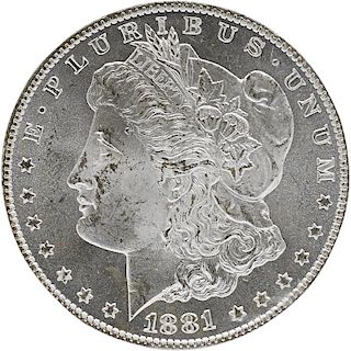 U.S. 1881-CC MORGAN $1 COIN