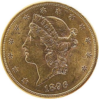 U.S. 1896-S LIBERTY $20 GOLD COIN