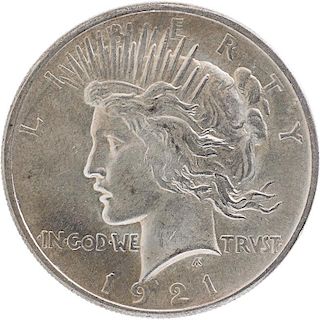 U.S. 1921 PEACE $1 COINS
