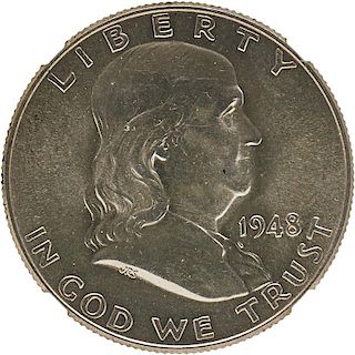 GRADED U.S. FRANKLIN 50C COIN FULL SET