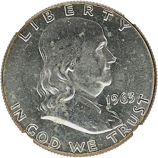 U.S. 1963 FRANKLIN 50C COIN