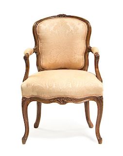 A Louis XV Childs Fauteuil, LATE 18TH CENTURY, Height 32 inches.