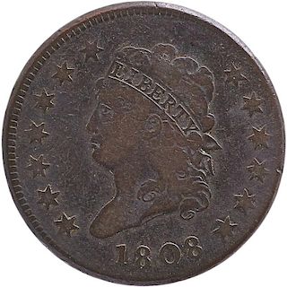 U.S. 1808 CLASSIC HEAD 1C COIN