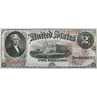 1880 $2 UNITED STATES NOTE