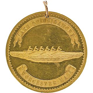 GOLD ROWING MEDAL