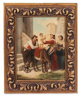 Artist Unknown, (Continental, 19th Century), Untitled (Mother and Child with other Figures)