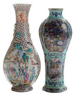 Two Chinese Export Mantle Garniture