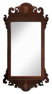 Federal Inlaid Mahogany Mirror