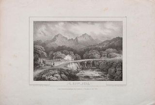 AFTER FRANCIS NICHOLSON (1753-1844): IN GLEN GYLE, AT THE HEAD OF LOCH KATRINE; AND THE TROSACHS OF LOCK KATRINE
