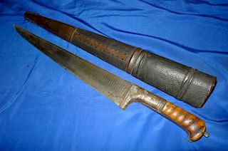 Antique Afghan 19th.C Khyber Knife Straigh Blade I