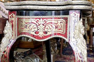 French Bulle Game Table Inlaid Designed