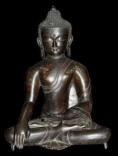 Chinese Bronze Buddha of "ShiJiaMoNi"
