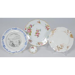 French Creamware and Limoges Plates, Plus
