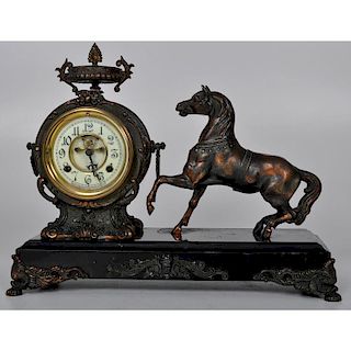 New Haven Figural Mantel Clock