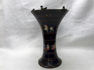 Chinese Lacquer wood Vase