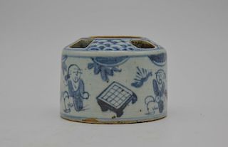 Chinese Blue/White Porcelain Brush Holder