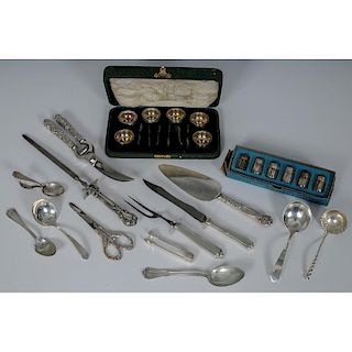 Sterling Silver Flatware and Salts, Plus
