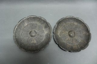 Pair of Chinese Silver Plates