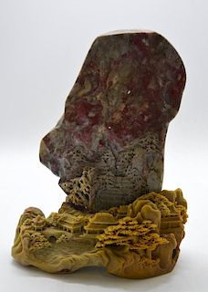 Chinese Chicken Blood Stone Carving