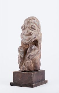 African Stone Carved Man Statue